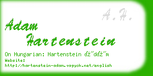 adam hartenstein business card
